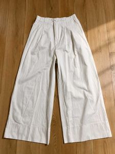 White Wide Leg Pants