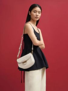 Charles &amp; Keith White Saddle Bag