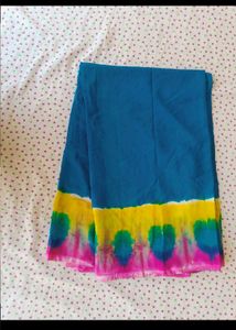 Vibrant Tie-Dye Saree