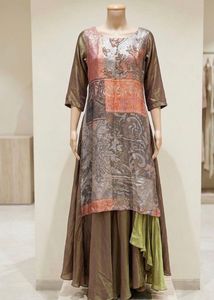 Elegant Patchwork Kurta Set
