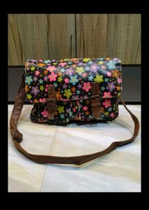 Floral Messenger Bag