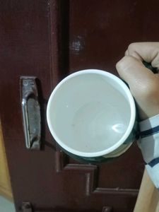 Aesthetic green coffee mug