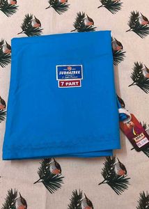 Vibrant Blue Fabric 7part in skirt