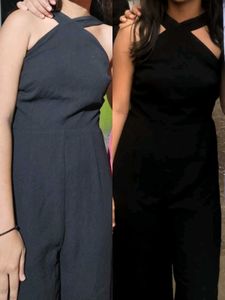 Elegant Black Halter Neck Jumpsuit