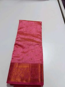 Elegant Pink Banarasi Silk Saree