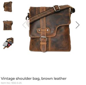 Brown Leather Crossbody Bag