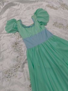 Diwali 🪔 🎇 Sale Mint Green Maxi Dress