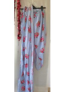 Powder Blue Indo- Western Dhoti Set - 2