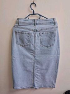 Denim Midi Skirt