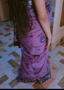 Elegant Purple Saree