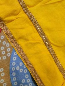 Yellow Kurta Set with Embroidered Detail