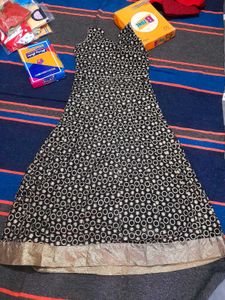 black gown