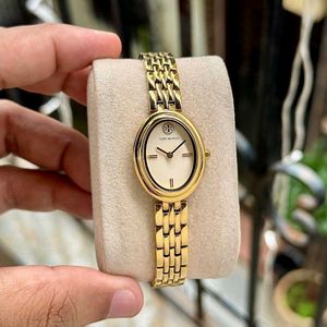 TORY BURCH OVAL GOLD EDITION – TIMELESS ELEGANCE ✅