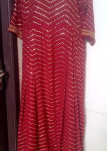 Discount Sale - Elegant Maroon Sequin Embellished