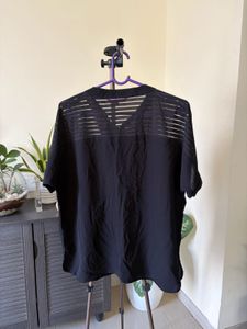 Chic Black Button-Down Top