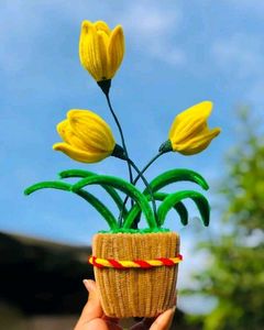 Handmade Yellow Tulip Plant
