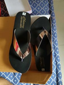 Cherry Black Flip Flops