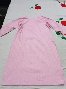 Pink Kurta Set with Black Dupatta &amp; Bottoms