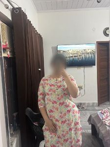 Floral Print loose fit Cotton Kurta