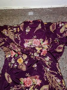 Floral Print  silk suit