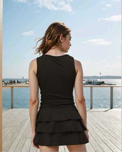 Black Co-ord Set (Top With Skirt)