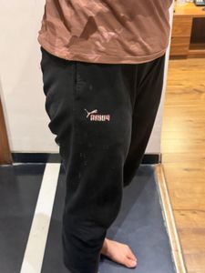 Puma Black Ankle length Track Pants