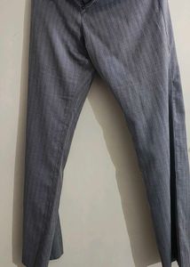 Classic Grey Pinstripe Trousers