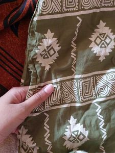 Stylish Green Printed Long Kurta