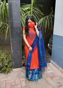🌸 Elegant Double layer one piece Kurta set 🌸