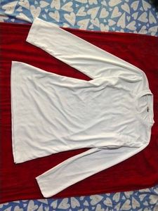 White Long-Sleeve Top