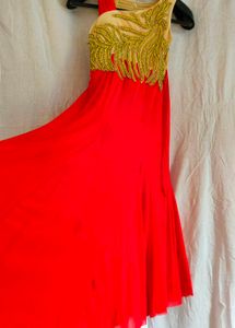 Red One Piece Dress For Girls