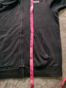 Adidas Zip-Up Hoodie with 3 Stripes
