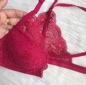 Hot Red Lace Bra