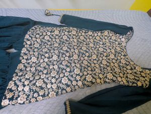 Embroidered Kurta Palazzo Set