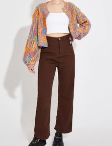 multicoloured cardigan sweater