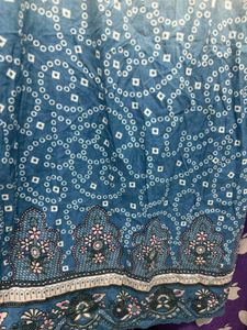 Elegant Blue Ombre Kurta Set with Dupatta
