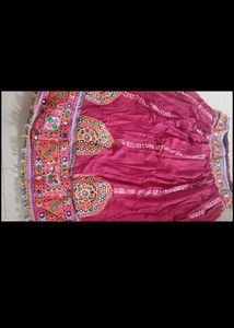 Embroidered Lehenga Choli Set with nacklesh