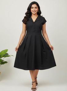 Chic Black Shirt Dress