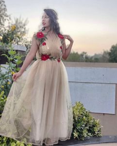 Elegant Princess gold Gown with Red Roses