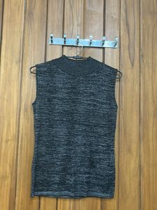 Sleeveless Mock Neck Top