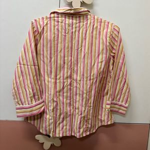 Striped Button-Up Shirt