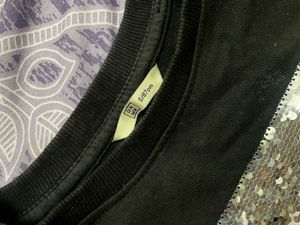 Black “I Love Friday” Sequin Sweatshirt