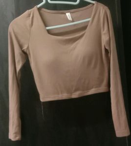 Square Neck Crop Top For Women & Girls