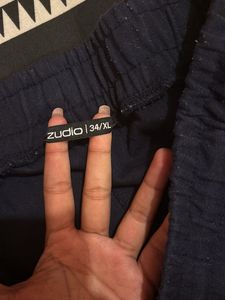 Comfortable Navy Blue Wide-Leg Pants
