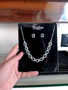 Nacklace And Earrings Combo Pure Silver