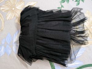 Aesthetic Black Ruffle Party Dress 🖤