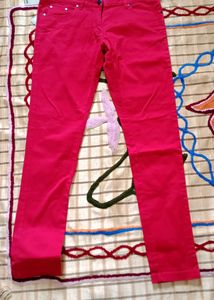Denim Red Jeans