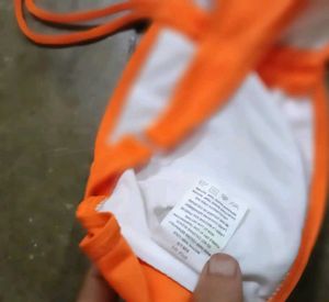 Bright Orange Bikini panty Bra set