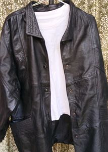 Vintage Black Leather Jacket