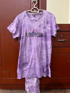 Tie-Dye Kindness T-Shirt with bottom
